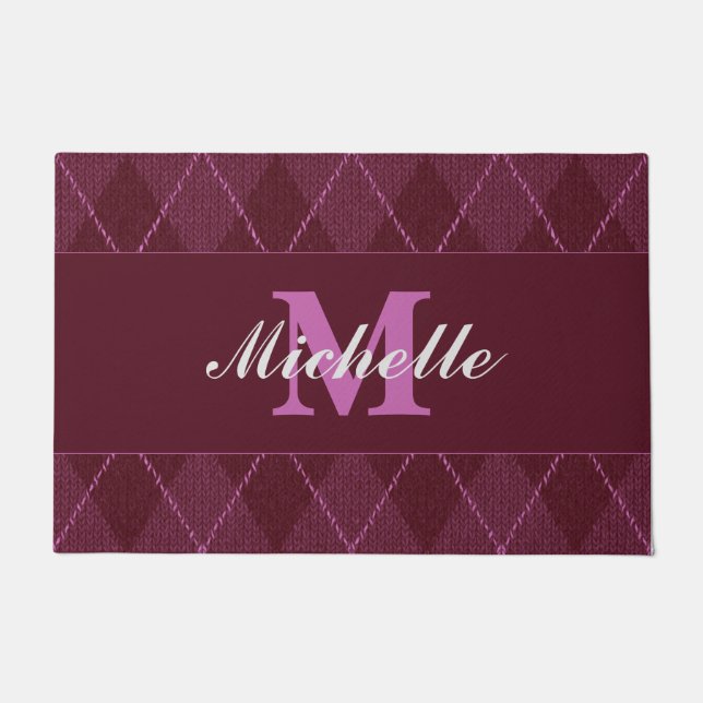 Tapete Porta do Suéter Monograma (Frente)