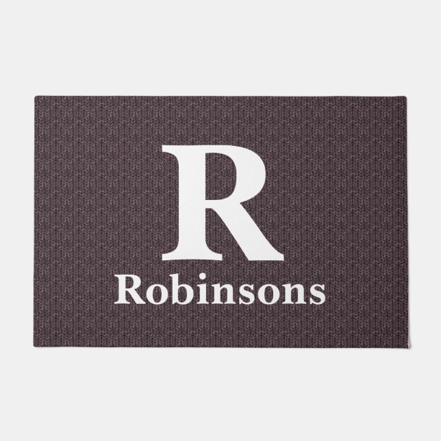 Tapete Porta do Sweater Nome da Família (Frente)