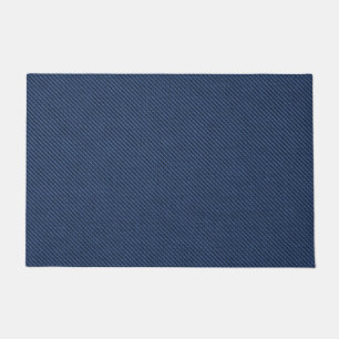 Tapete Porta do Tecido Jeans Azul Faux