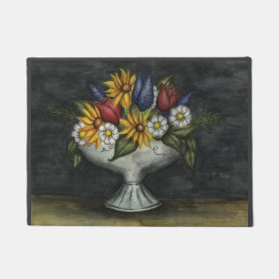 Tapete Porta Floral de Arte Folclórica Primitiva