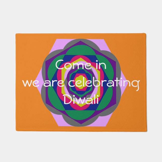 Tapete Porta-flores colorida moderna (Frente)