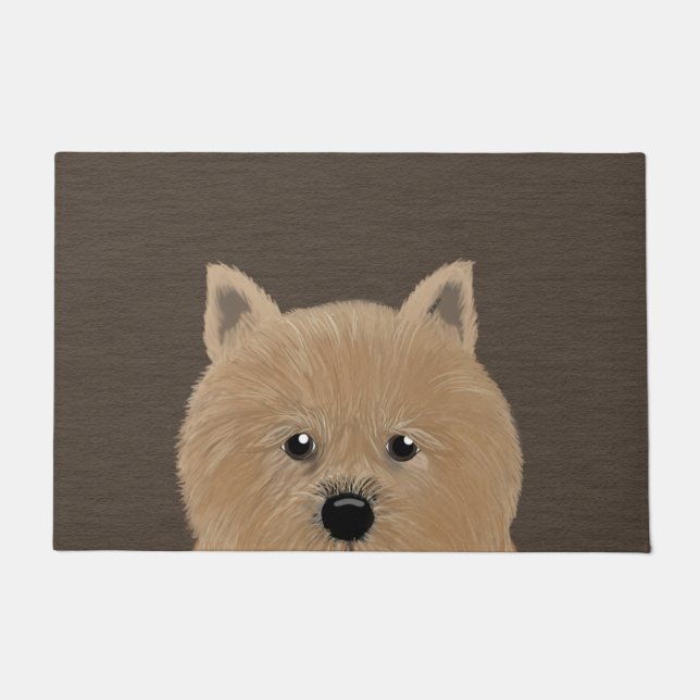 Tapete Porta grande Norwich Terrier (Frente)