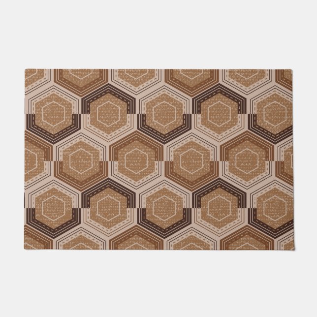 Tapete Porta Hexagonal do Honeycomb (Frente)