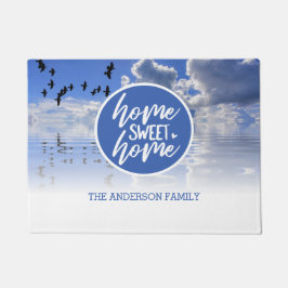 Tapete Porta Home Sweet da Família Personalizada