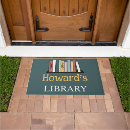 Tapete Porta Mat - Biblioteca - Personalizada - Adicionar