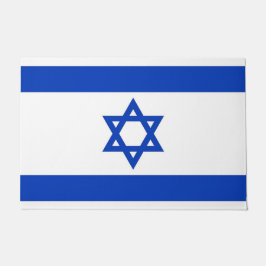 Tapete Porta Mat com Bandeira de Israel