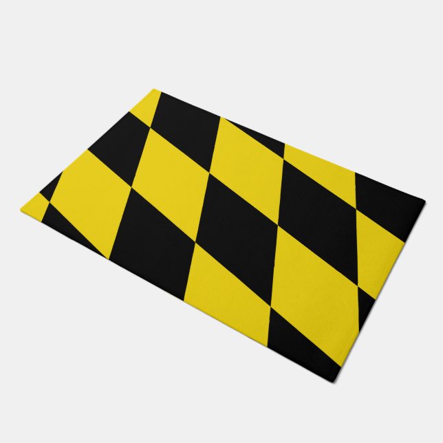 Tapete Porta Mat com Bandeira de Munique (Inclinado)