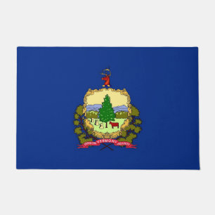 Tapete Porta Mat com bandeira do Estado de Vermont, EUA