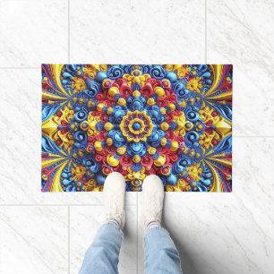 Tapete Porta Mat com design de cor romena