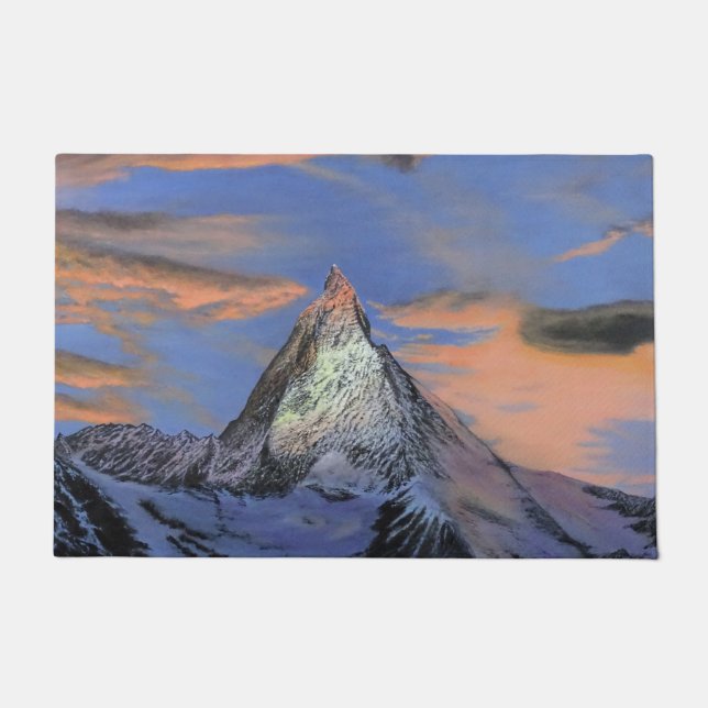 Tapete Porta Mat - "Matterhorn at Sunset" (Frente)