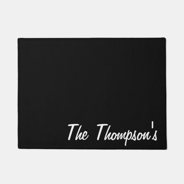 Tapete Porta Mat - Nome Personalizado  (Frente)