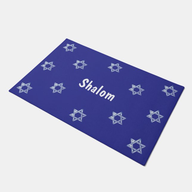 Tapete Porta Mat para dizer Shalom (Inclinado)