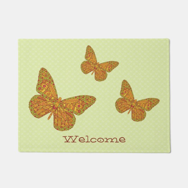 Tapete Porta Monarca Indiana (Frente)