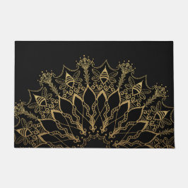 Tapete Porta - Ouro Bee Mandala