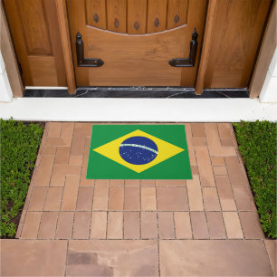 Tapete Porta para casa ou negócios da bandeira brasileira