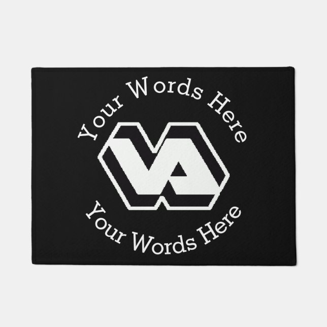 Tapete Porta Personalizada de Administração Veterana dos  (Frente)