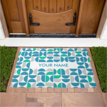 Porta Personalizada de Azulejos Aquáticos de meio 