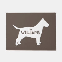 Porta Personalizada De Boas-Vindas Da Bull Terrier