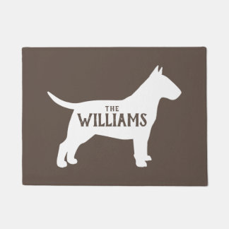 Tapete Porta Personalizada De Boas-Vindas Da Bull Terrier