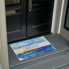 Tapete Porta Personalizada de Rock Praia do Oceano Costei