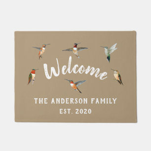 Tapete Porta Personalizada do Hummingbird