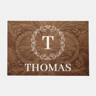 Tapete Porta Personalizada do Nome da Família