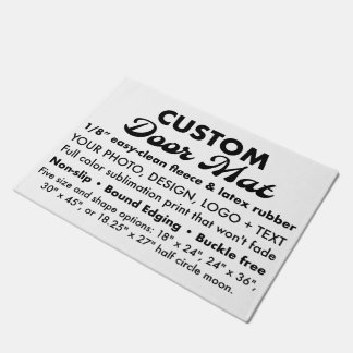 Tapete Porta Personalizada Easy Clean de 18" x 24"