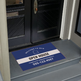 Tapete Porta Personalizada Open House de Boas-vindas