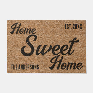 Tapete Porta Personalizada para Casa da Coir Texture Swee