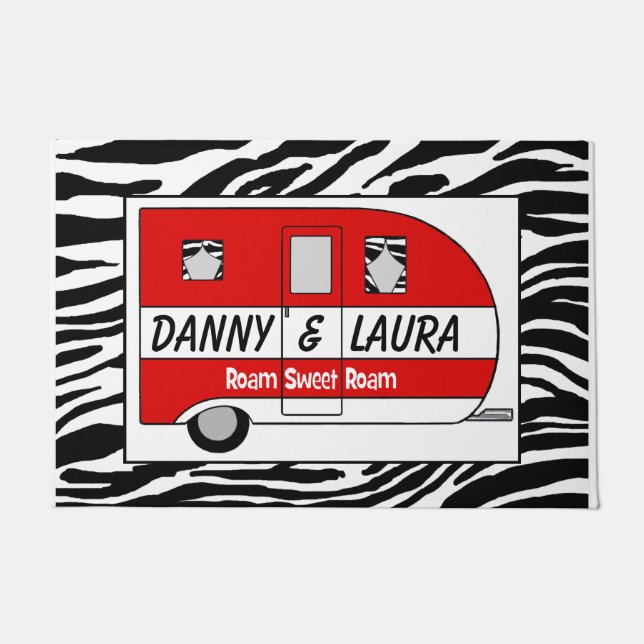 Tapete Porta personalizada "Roam Sweet Roam" (Frente)