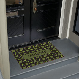 Tapete Porta Personalizada Shamrock Irlandês