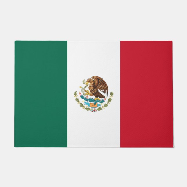 Tapete Porta-tapete com bandeira do México (Frente)