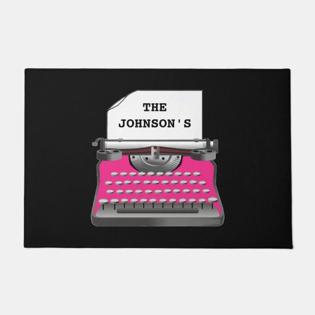 TAPETE PORTA "TIPEWRITER" (Frente)