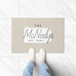 Tapete Portat do estado do Monograma da Família Pensilvân