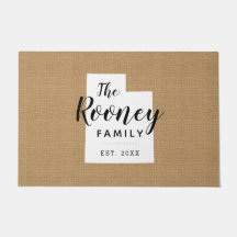 Portat do Estado do Monograma da Família Utah