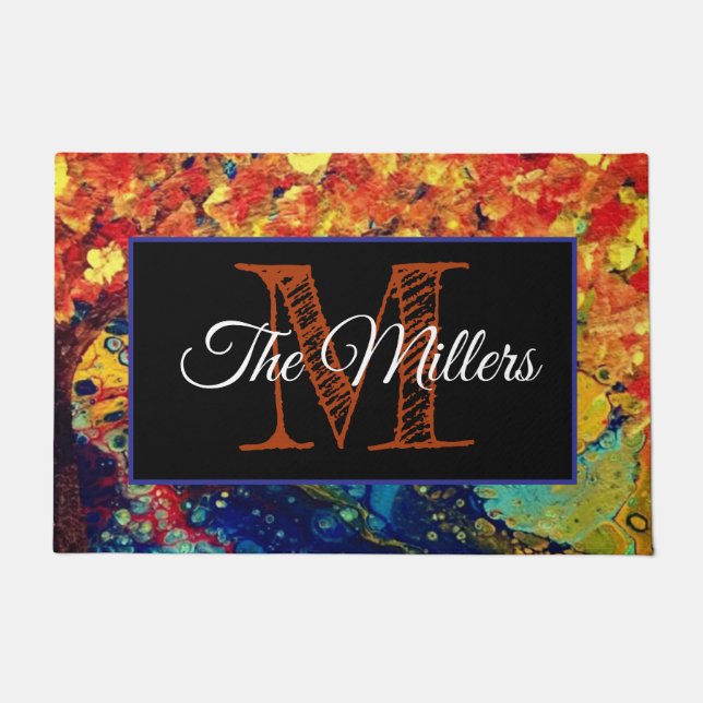 Tapete Porteiro personalizado colorido (Frente)