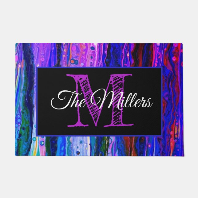 Tapete Porteiro personalizado colorido (Frente)