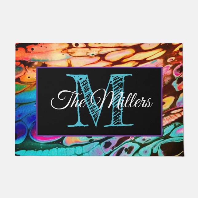 Tapete Porteiro personalizado colorido (Frente)