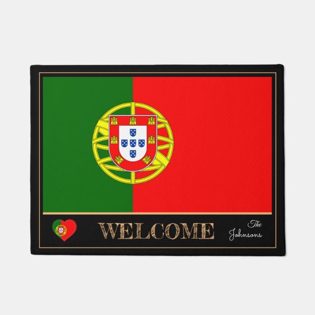 Tapete Portugal e Portugal Flag House / Esporte Boas-vind (Frente)