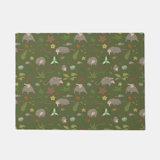 Tapete Possíveis em um Campo de Berry em Verde (Frente)