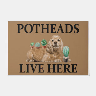 Tapete Potheads Vivem Aqui, Coqueteiro Do Presente De Cac