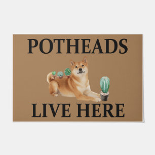 Tapete Potheads Vivem Aqui, Dog Gift Lover Akita