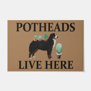 Tapete Potheads Vivem Aqui, Dog Gift Lover Bernese