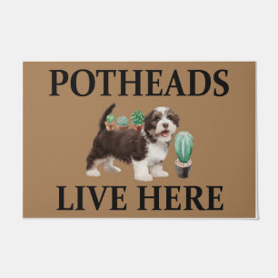 Tapete Potheads Vivem Aqui, Dog Gift Lover Shih Tzu