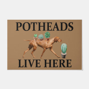 Tapete Potheads Vivem Aqui, Dog Gift Lover Vizsla