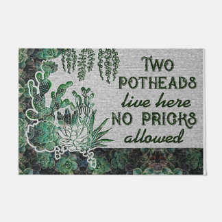 Tapete Potheads Vivem Aqui Pormat, Amantes De Jardinagem