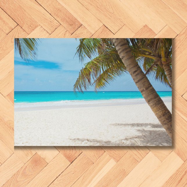 Tapete Praia Tropical, Areia, Oceano, Treino de Palmeiras (A touch of the tropics for your home!)