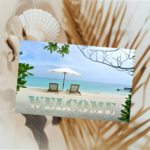 Tapete Praia Tropical, Cadeira de Praia Bem-vinda