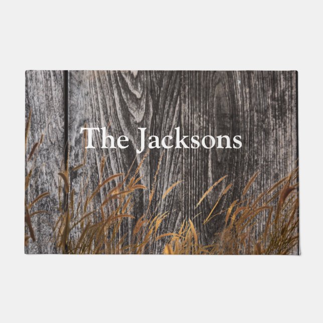 Tapete Prairie Colheita De Trigo No Conselho De Barn (Frente)