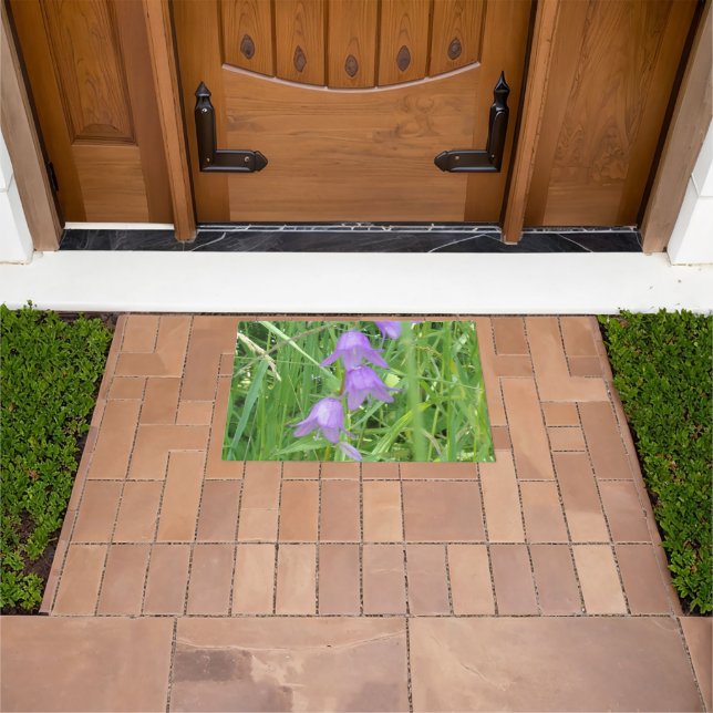 Tapete Precious Purple Bell Flowers Doormat (Ar livre)